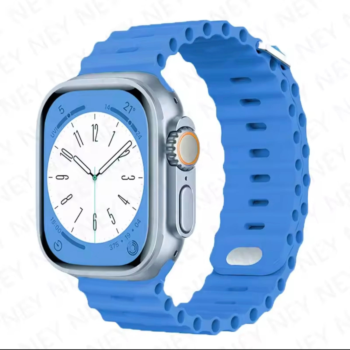 Silicone Band for Apple Watch – Fits Ultra 2 & Series 3-9 (38-49mm)