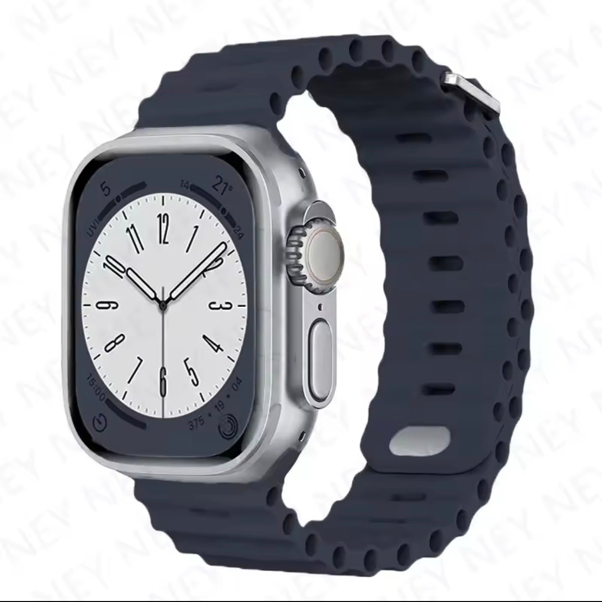 Silicone Band for Apple Watch – Fits Ultra 2 & Series 3-9 (38-49mm)