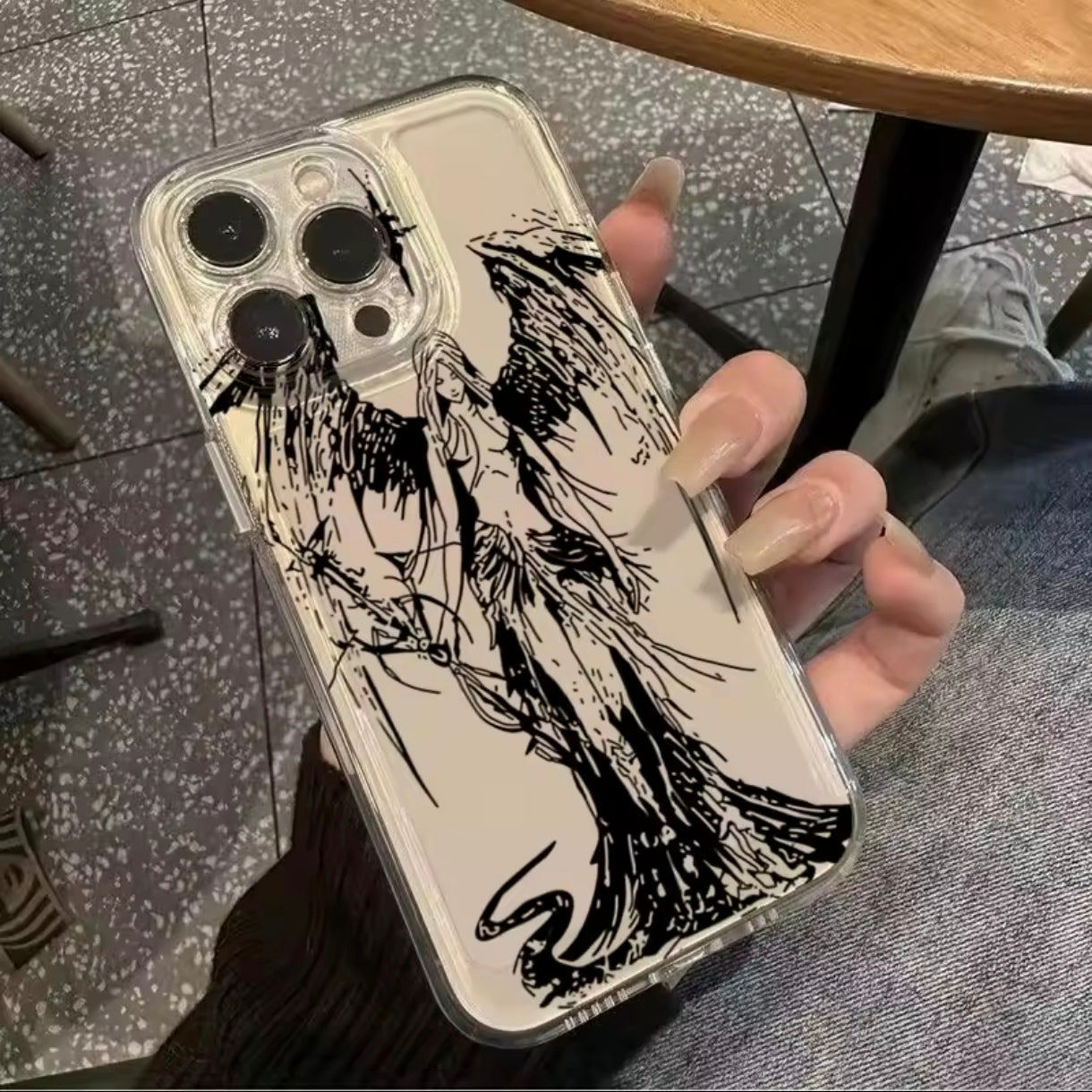 iPhone 12 Pro Max Angel Printed Case