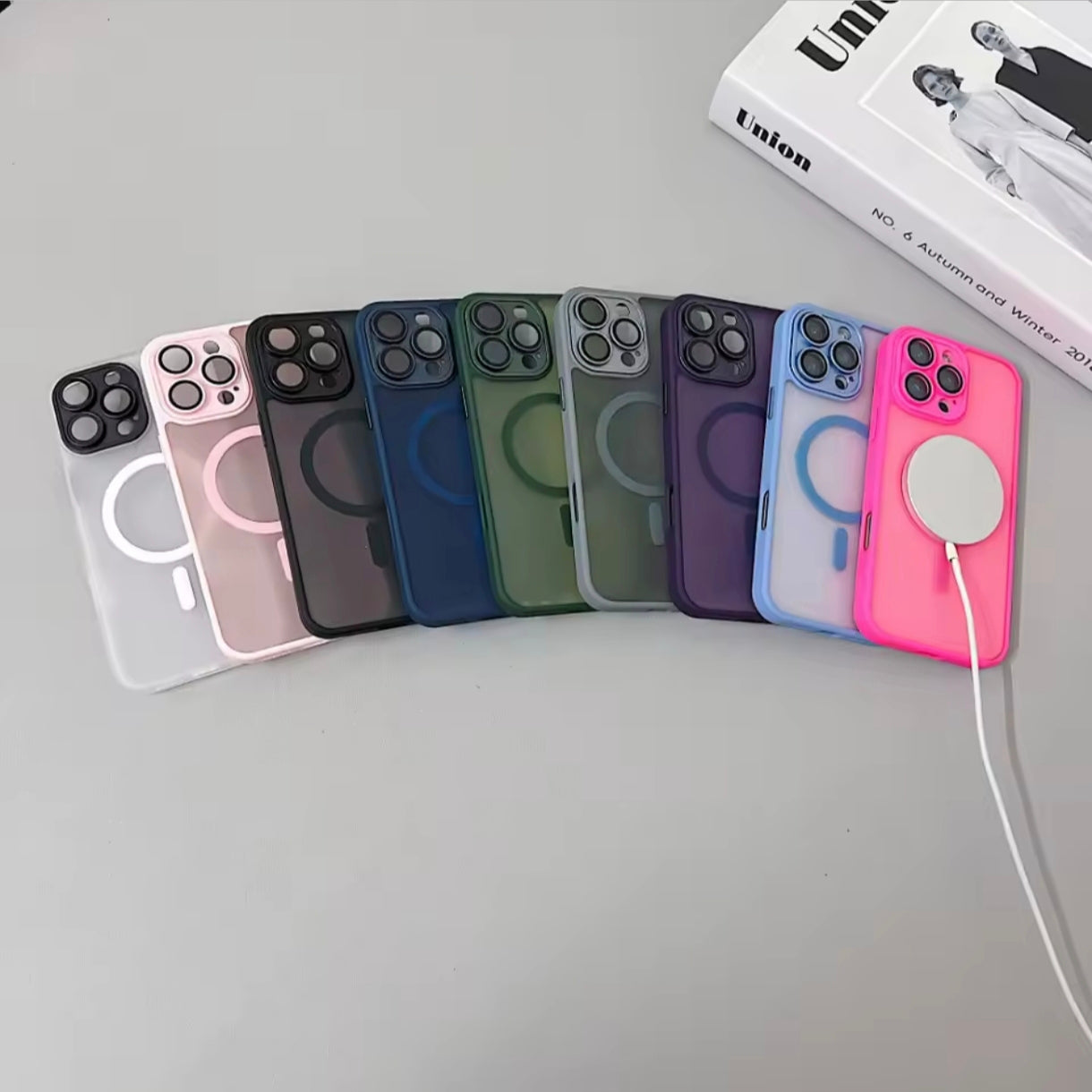 iPhone 14 Pro Max Matte Translucent Case – MagSafe Compatible