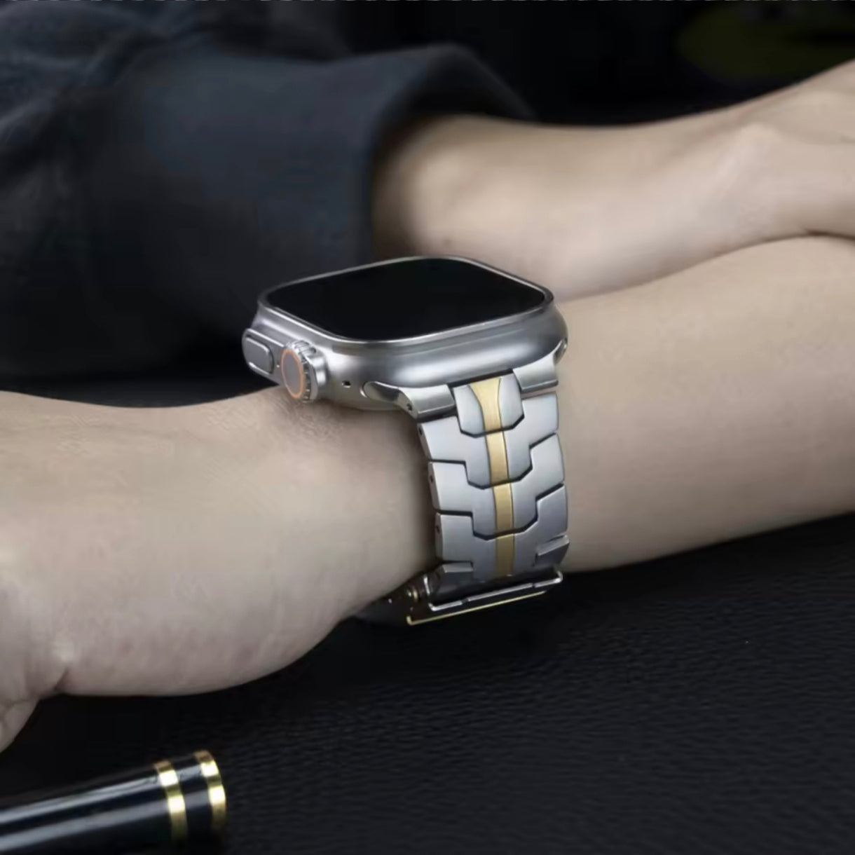 Stainless Steel Watch Band – Fits Apple Watch 6, 7, 8, 9, 10, SE, Ultra Series