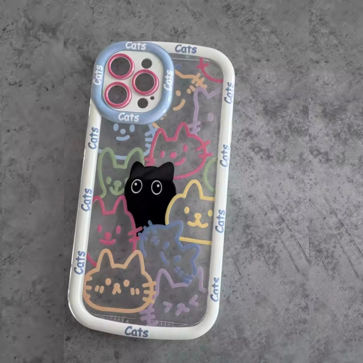 iPhone 12 Pro Max Cat Printed Case (Kopya)