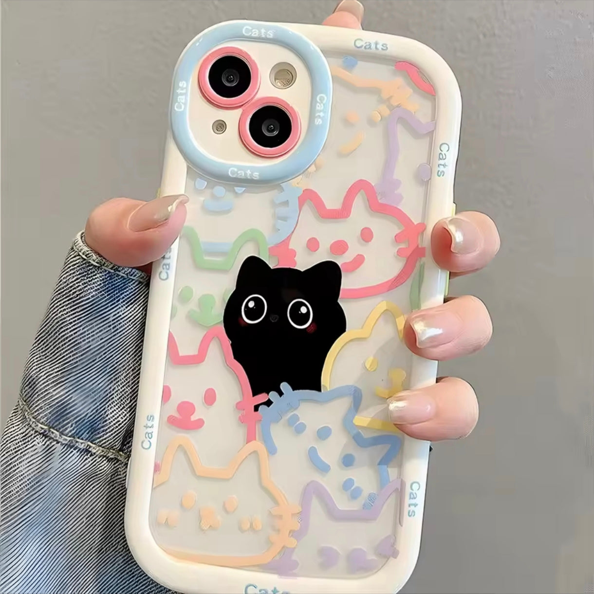 iPhone 12 Pro Max Cat Printed Case (Kopya)