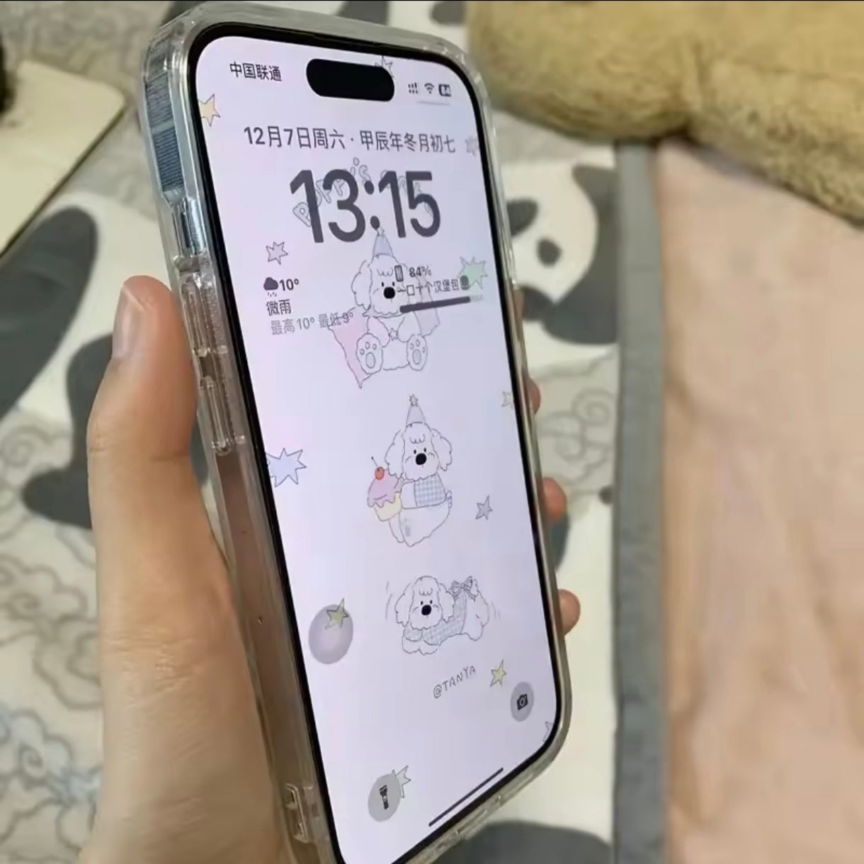 iPhone 12 Pro Max Flowers Print Clear Case