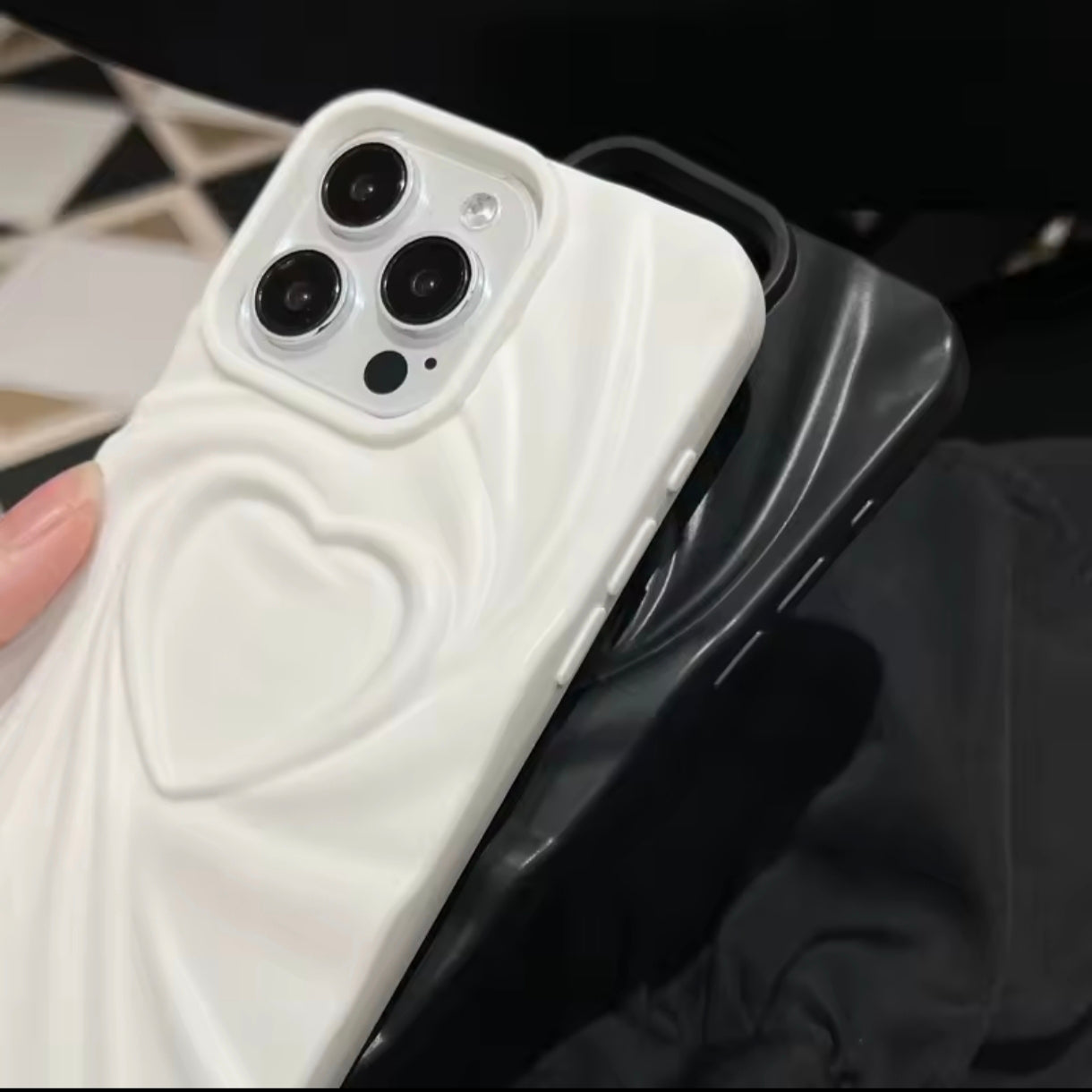 iPhone 12 Pro Max 3D Heart Design Case
