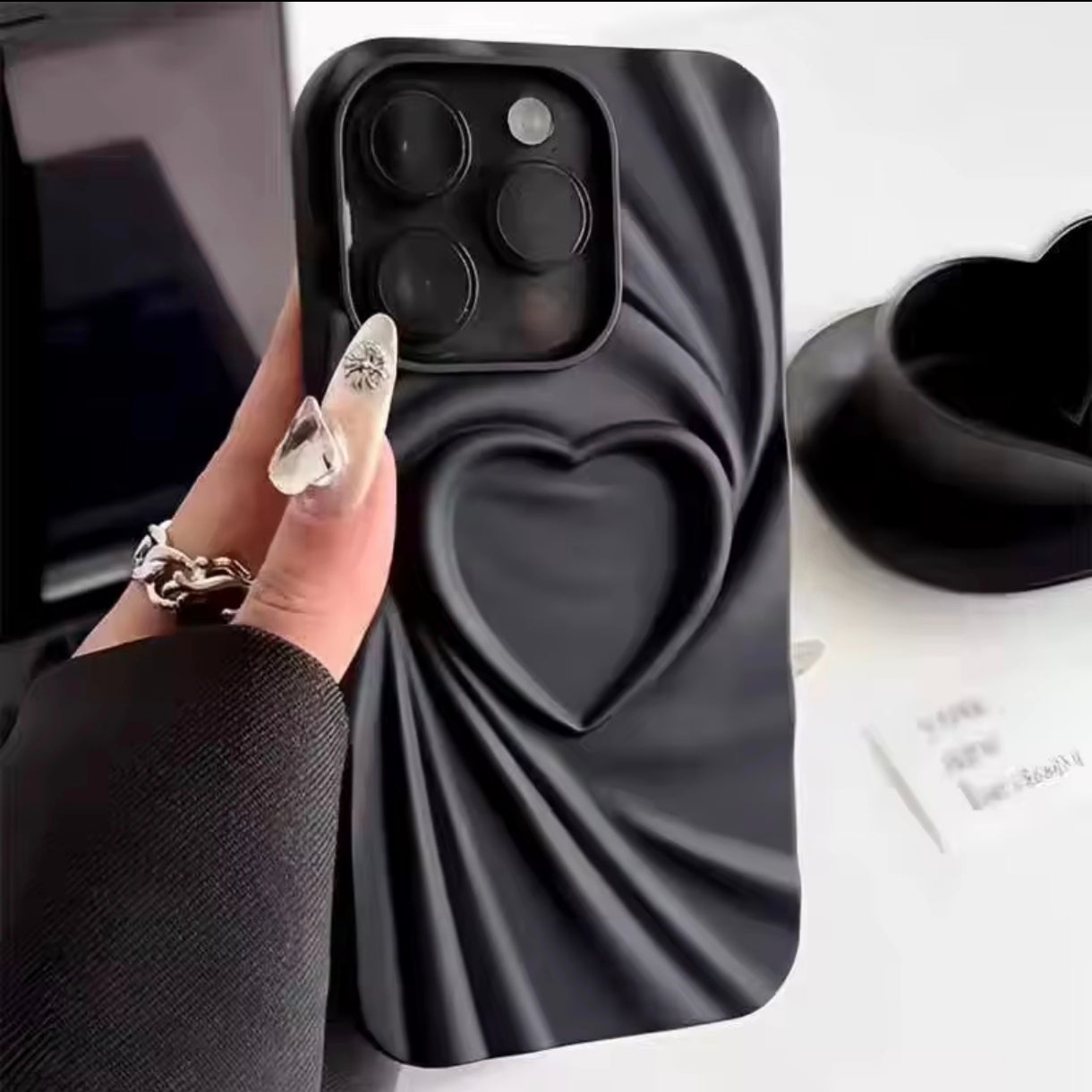 iPhone 12 Pro Max 3D Heart Design Case