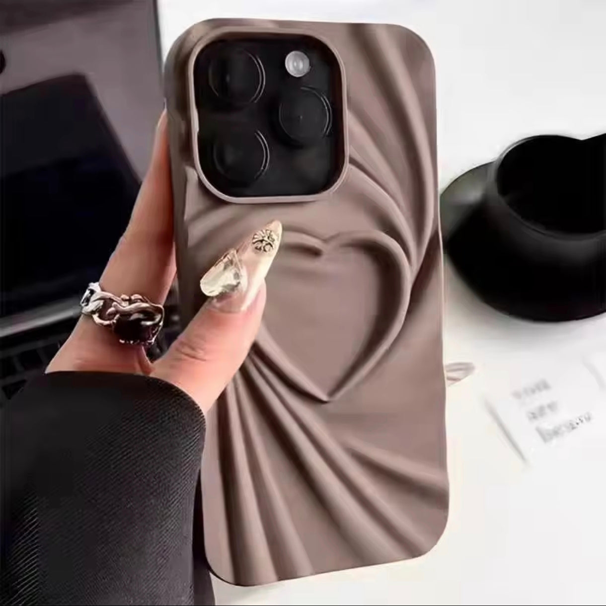 iPhone 12 Pro Max 3D Heart Design Case