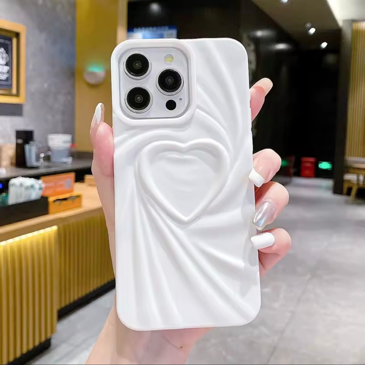 iPhone 12 Pro Max 3D Heart Design Case