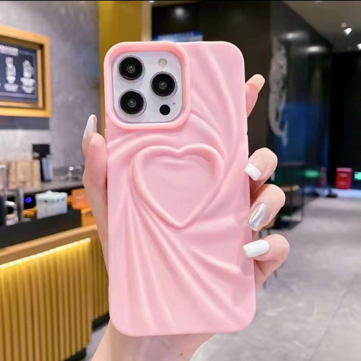 iPhone 12 Pro Max 3D Heart Design Case