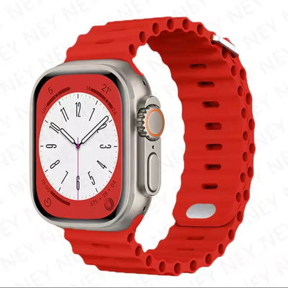 Silicone Band for Apple Watch – Fits Ultra 2 & Series 3-9 (38-49mm)
