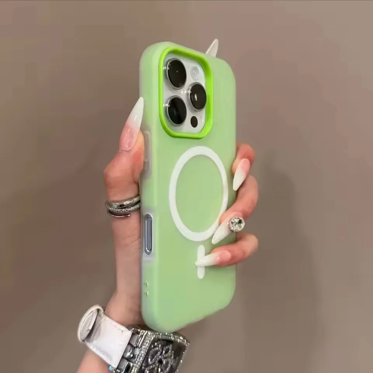 iPhone 14 Pro Max Matte Candy Color Case – MagSafe Compatible