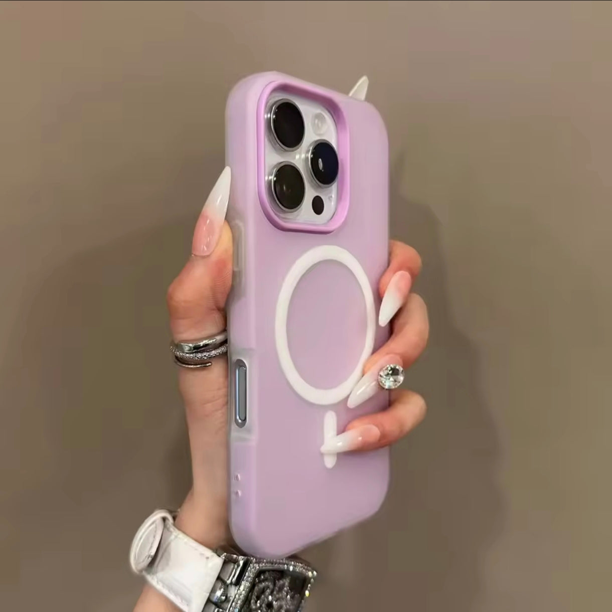 iPhone 14 Pro Max Matte Candy Color Case – MagSafe Compatible