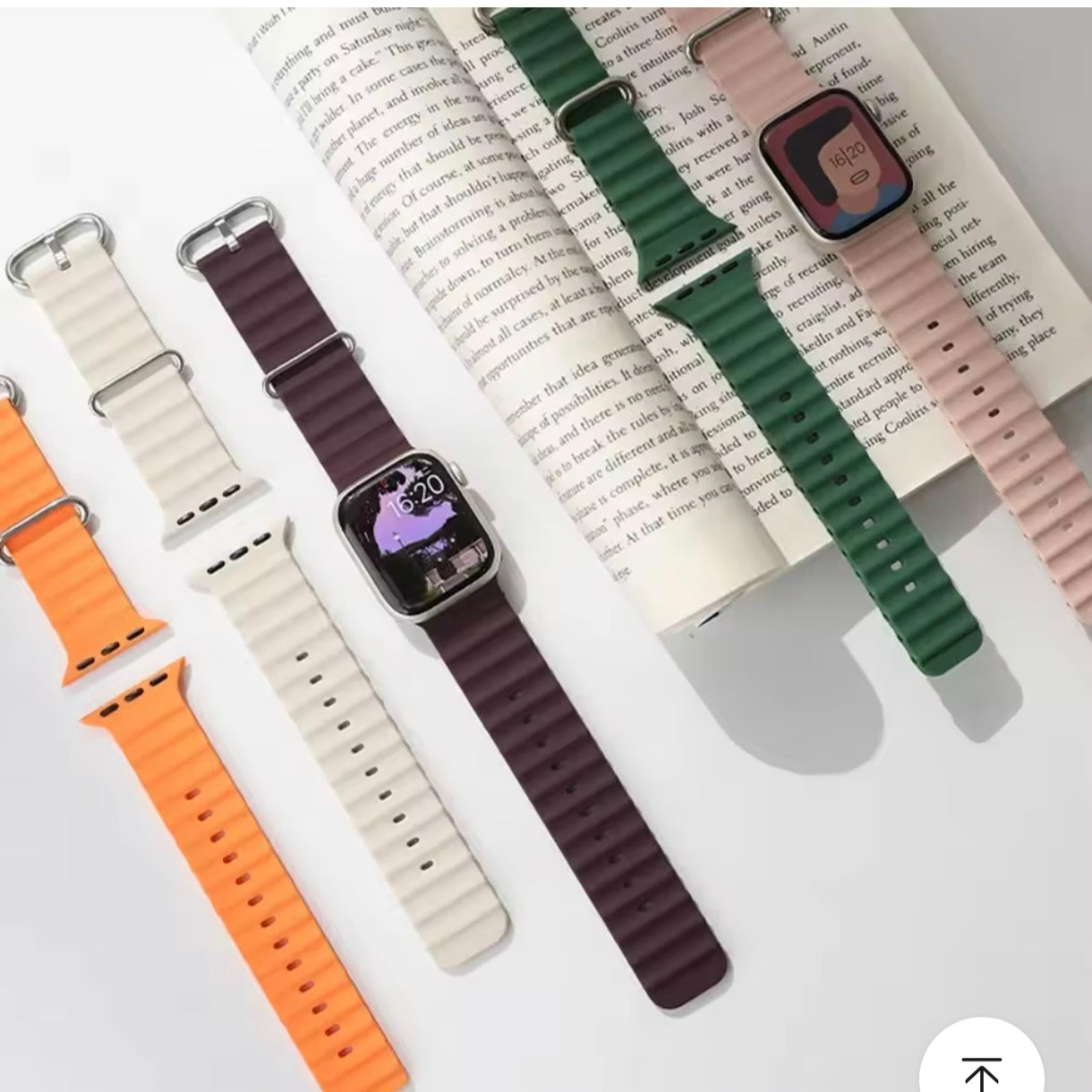 Silicone Band for Apple Watch – Fits Ultra 2 & Series 3-9 (38-49mm)