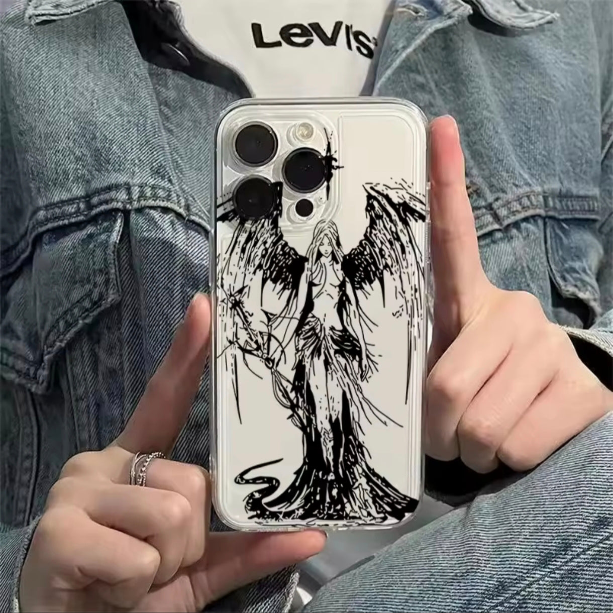 iPhone 12 Pro Max Angel Printed Case