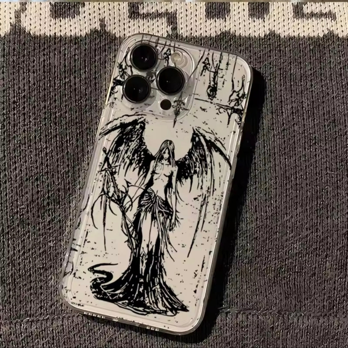 iPhone 12 Pro Max Angel Printed Case