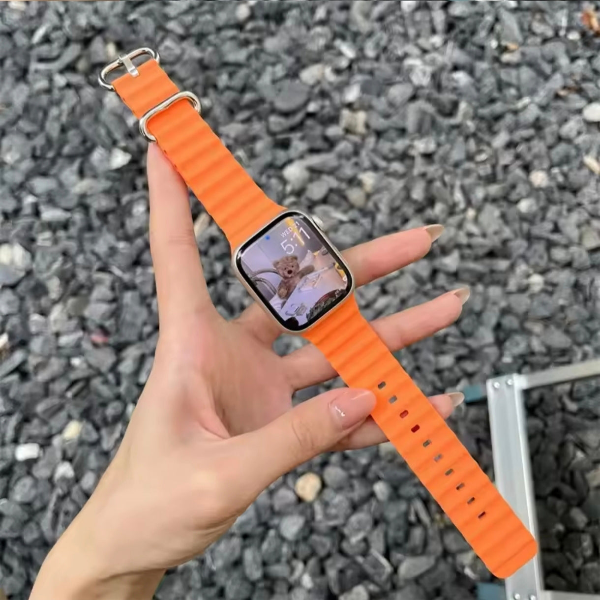 Silicone Band for Apple Watch – Fits Ultra 2 & Series 3-9 (38-49mm)