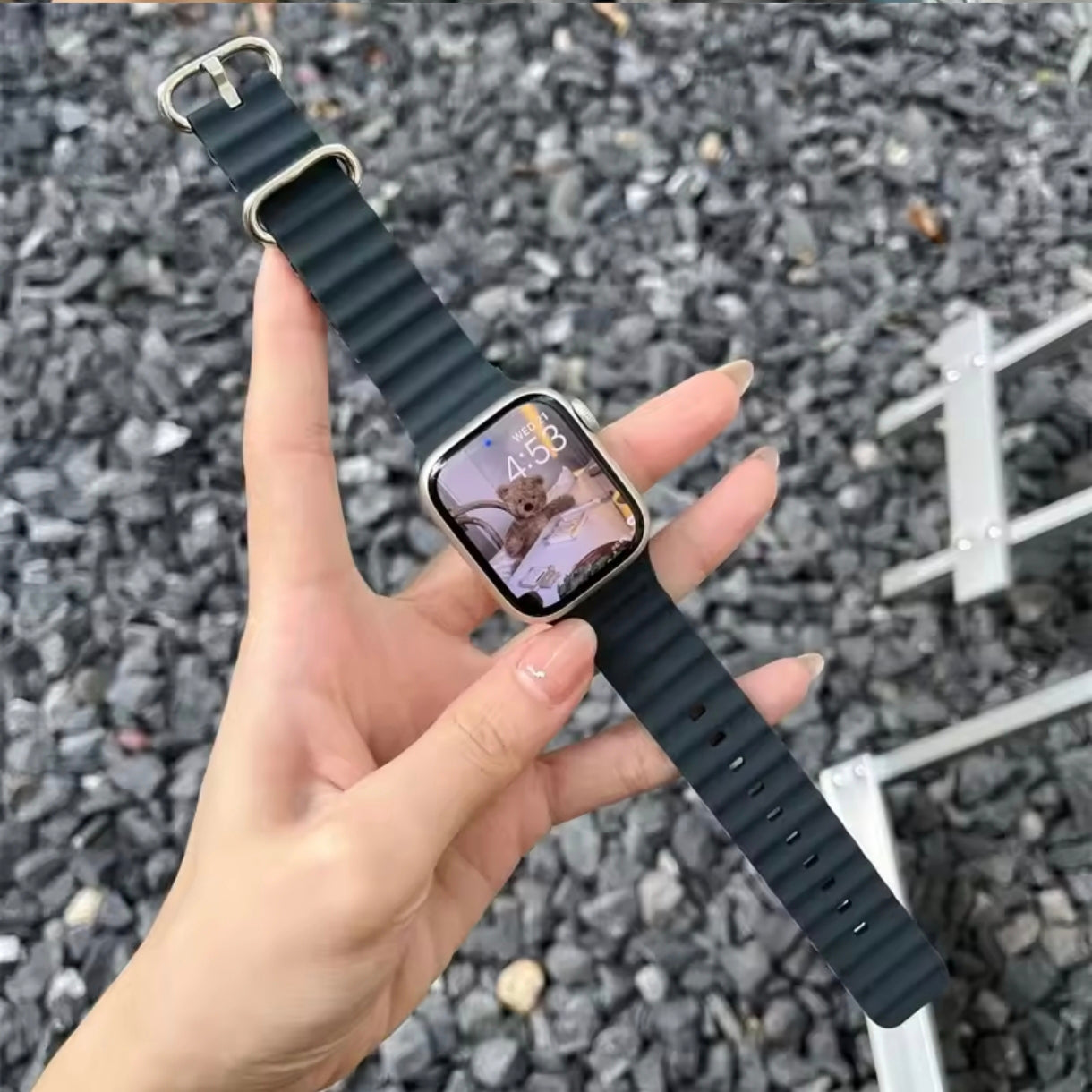 Silicone Band for Apple Watch – Fits Ultra 2 & Series 3-9 (38-49mm)