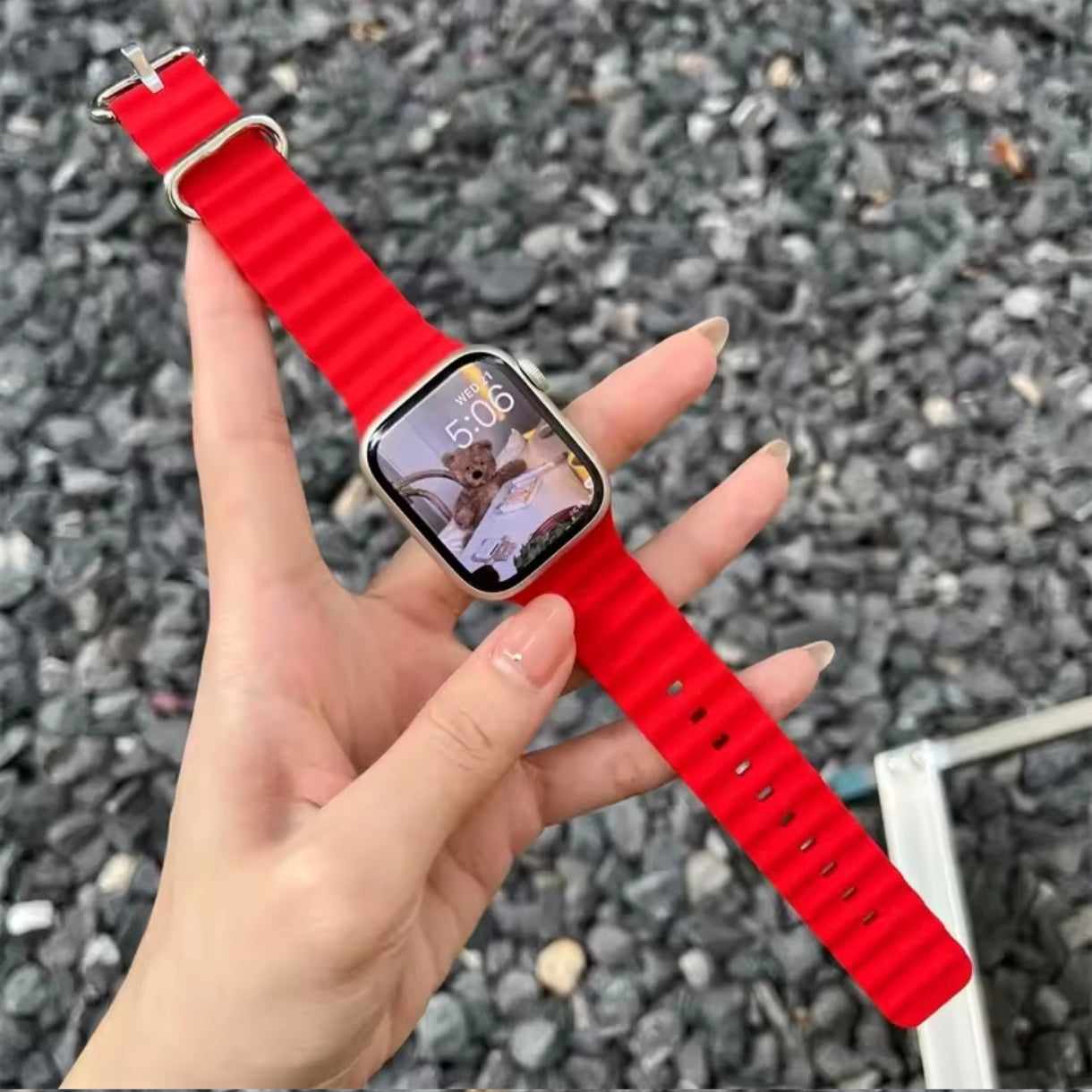 Silicone Band for Apple Watch – Fits Ultra 2 & Series 3-9 (38-49mm)