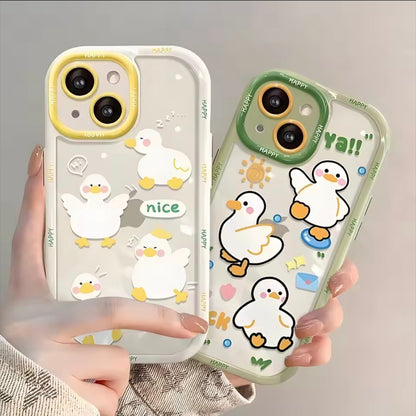 iPhone Case Cute Duck Animal Design – Soft Silicone