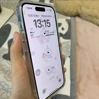 iPhone 12 Pro Max Flowers Print Clear Case