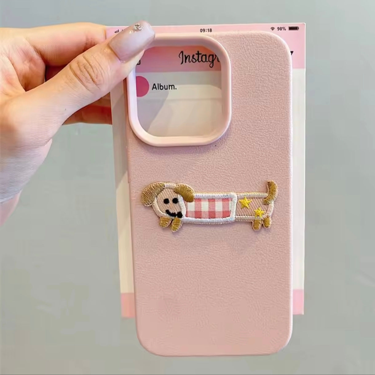 iPhone 12 Pro Max 3D Embroidery Dog Case