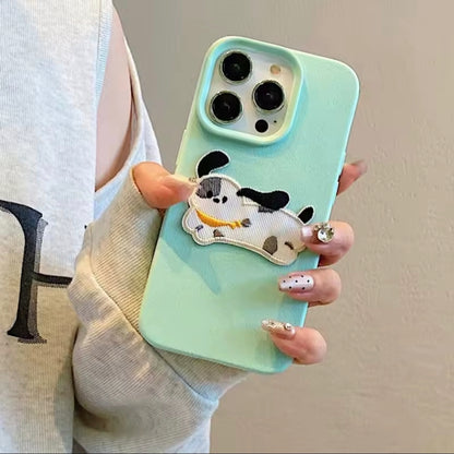 iPhone 12 Pro Max 3D Embroidery Dog Case